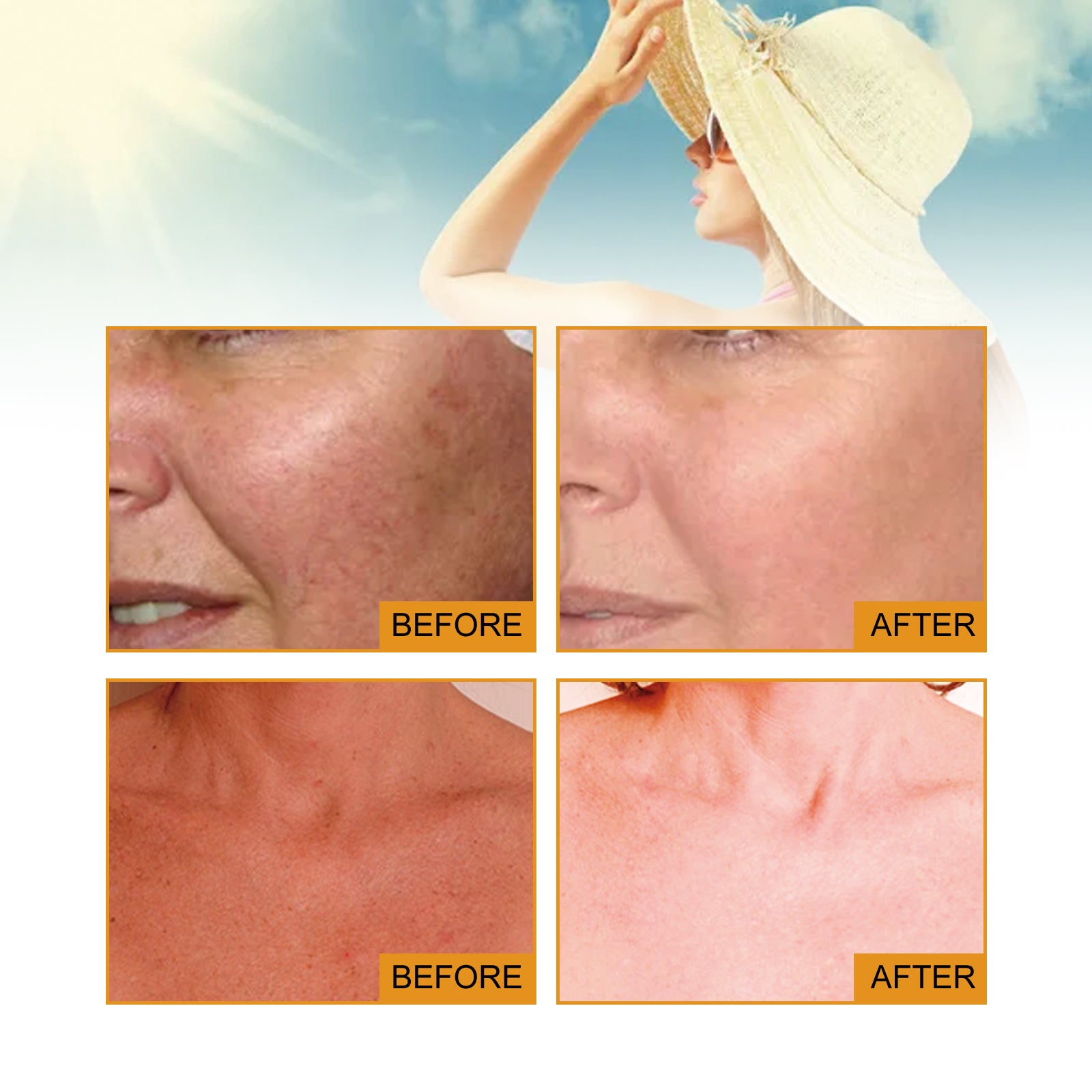 Jaysuing Probiotic Rice Organic Protective Cream, Face Body Non-greasy Outdoor UV Protection Cream