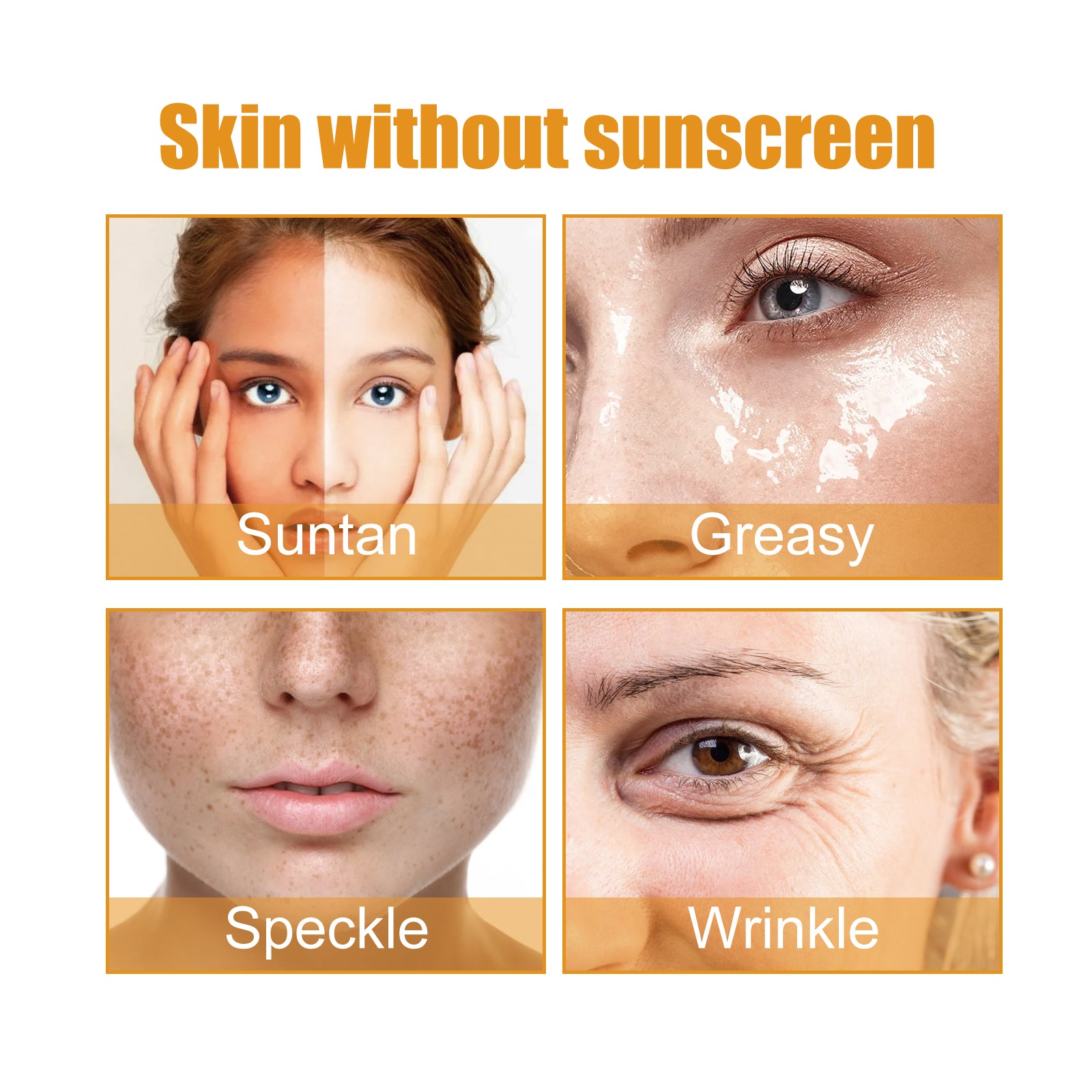 Jaysuing Probiotic Rice Organic Protective Cream, Face Body Non-greasy Outdoor UV Protection Cream