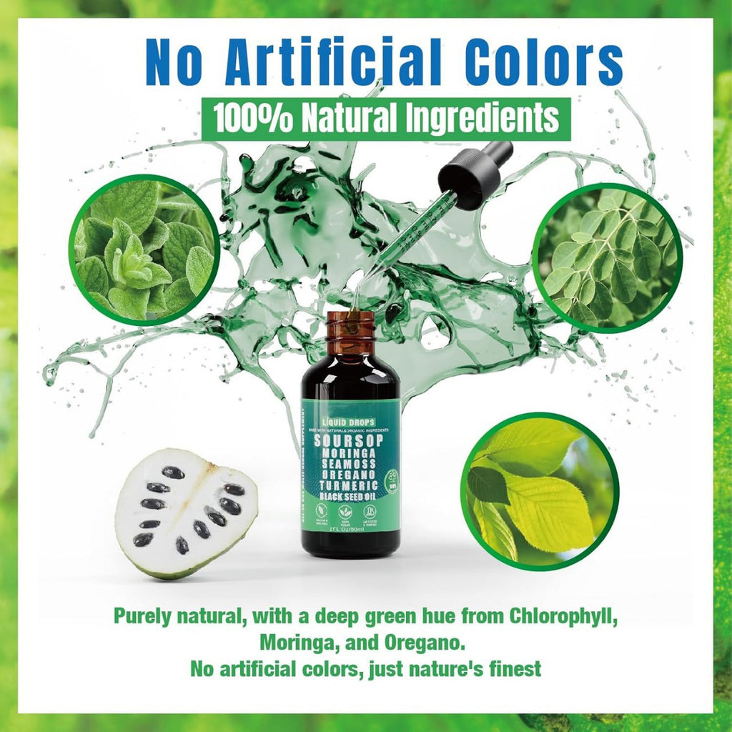 Oregano Oil Thymol Magnesium Chlorophyll Liquid Supplement Vitamin Drops