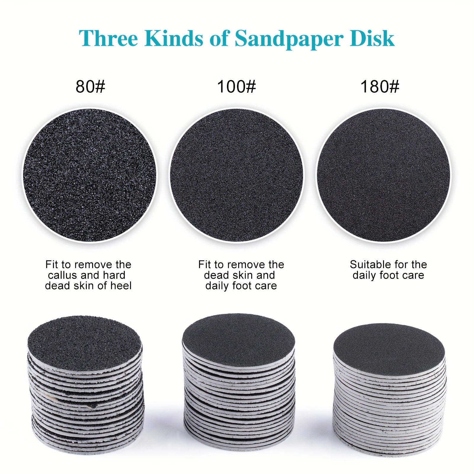 Electric Foot Grinder Applicable Grinding Disc Volcanic Rock Material Calluses Removing Cutin Pumice Stone Sandpaper Foot Grinder Abrasive Paper
